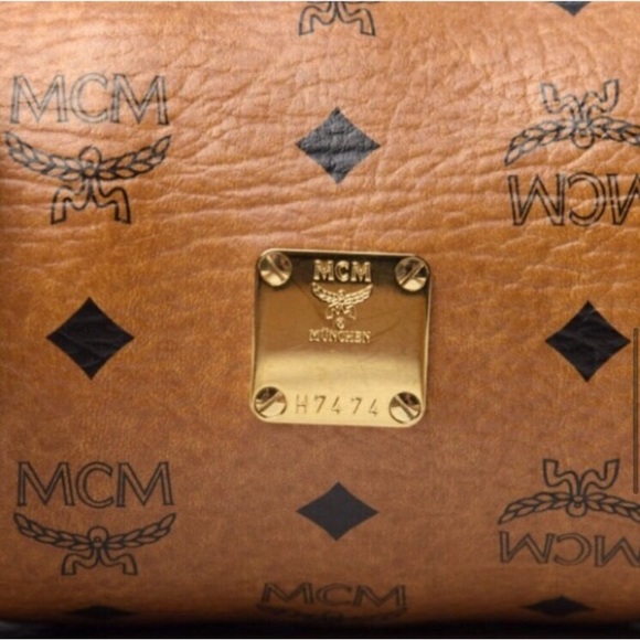 RARE HP mcm cognac papillon bag purse sale - Picture 5 of 12